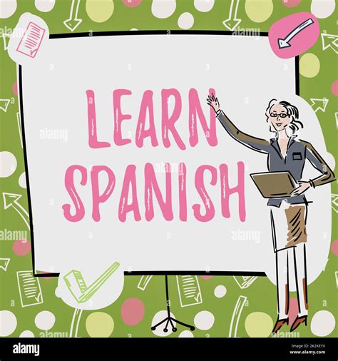 Inspiration showing sign Learn Spanish. Internet Concept Translation ...