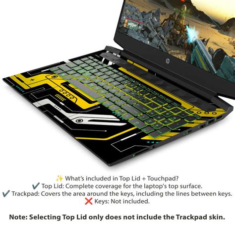 Shop Amber Circuit Laptop Skin for HP | Buy Online Now – SkinsLegend