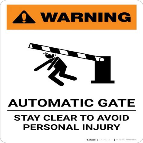 Warehouse Signs - Danger Automatic Gates Safety Sign from Mumbai
