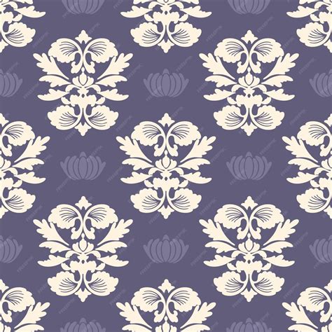 Elegant damask wallpaper pattern | Premium Vector