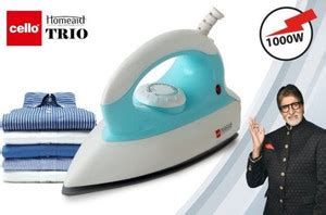 cello by cello Trio Dry Iron 1000 W Dry Iron Price in India - Buy cello ...