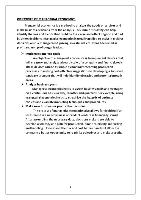 Managerial Economics Objectives: Key Strategies for Business Success ...