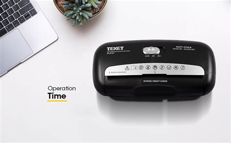 Texet PS-SC1EX Portable Strip Cut Shredder for both Paper & credit ...
