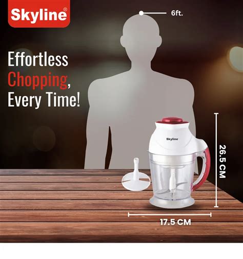 Chopper Salad Maker - Electric Chopper Skyline 300W with 700ML Bowl ...