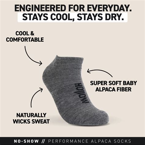 No-Show Socks | Hollow Performance Alpaca Socks - Hollow Socks