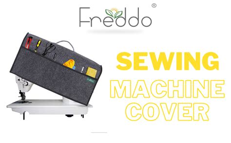 FREDDO Sewing Machine Cover with Storage Pockets, Tailoring Stitching ...