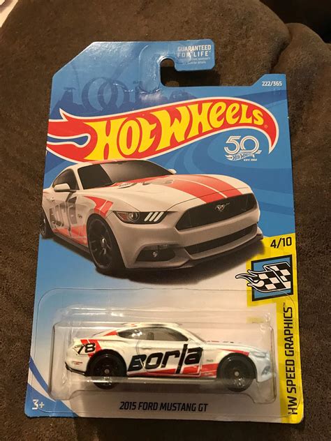 Hot Wheels 2018 50th Anniversary HW Speed Graphics 2015 Ford Mustang GT ...