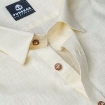 Milky White Color Linen Formal Shirts For Men – Punekar Cotton