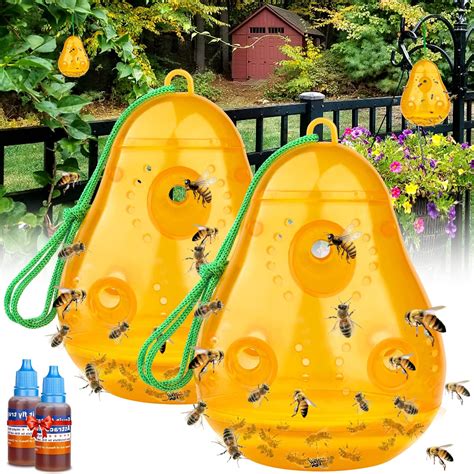Amazon.com : Wasp Trap Bee Catcher, Outdoor Hanging Wasp Repellent, Non ...