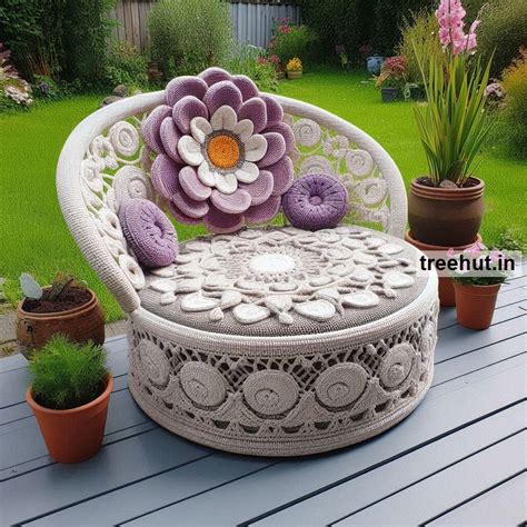 Crochet Ideas for Garden Seats