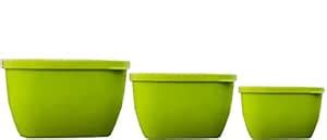 Buy Kuber Industries 3 Piece Plastic Storage Box Set (Crispy17) Online ...