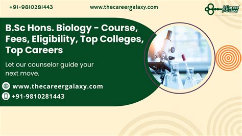 B.Sc Biology Hons: Courses, Fees, Eligibility & Careers 2025 | TCG