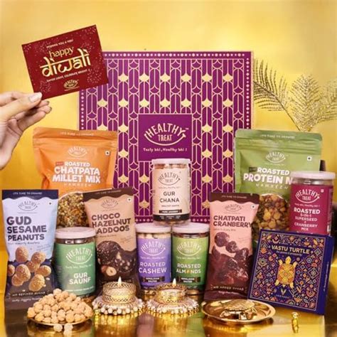 Healthy Treat Diwali Magic Gift Hamper | Premium Festive Gift Box with ...