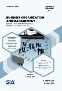 Business Organization And Management B.Com I-I (OU) Common To All ...