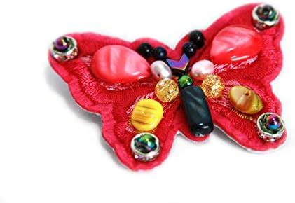 Buy Bow Tie"Dream" Butterfly Shape Pink Brooch Pin for Women with ...