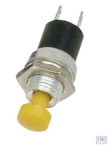 GM518-1 Gaugemaster Push to Make Switch - Yellow (1)
