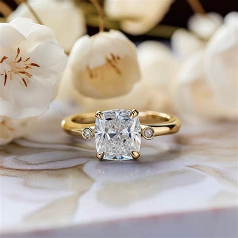Dynamic 2ct Elongated Cushion Lab Diamond Ring | Fiona Diamonds