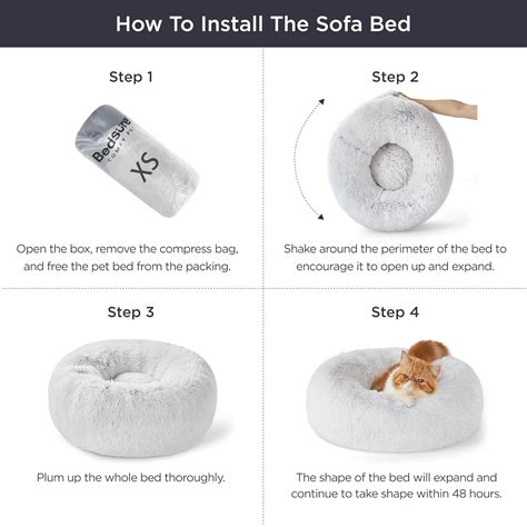 Buy Bedsure Calming Cat Beds for Indoor Cats - Small Cat Bed Washable ...