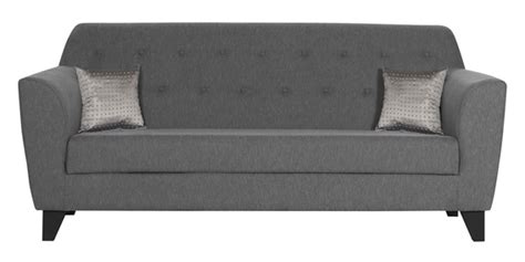 Bali 3 Seater Sofa In Grey Colour – Crafted Comforts