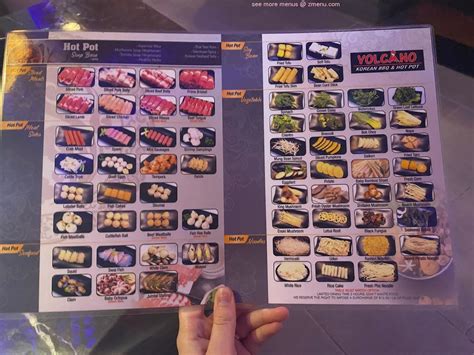 Online Menu of Volcano Korean BBQ and Hotpot Restaurant, Greenville ...