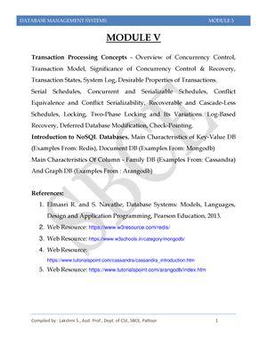 Dbms notes module 1 part 1 - DBMS MODULE 1 DBMS stands for D ata b ase ...
