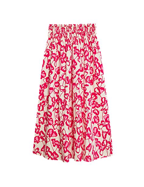 Buy Pure Cotton Printed Maxi A-Line Skirt at Marks & Spencer