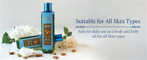 Buy Blue Nectar Saffron & Almond Oil for Stretch Marks for Pregnant ...