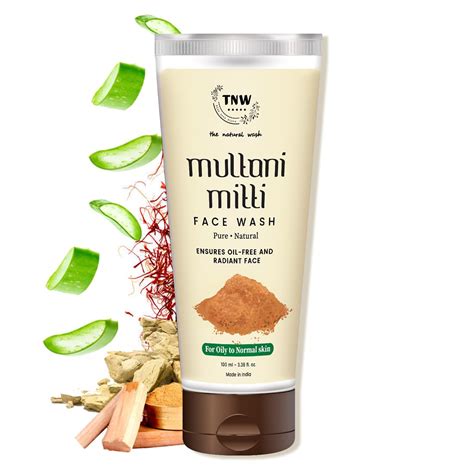 Buy TNW-THE NATURAL WASH Multani Mitti Face Wash (100ml) | Enriched ...