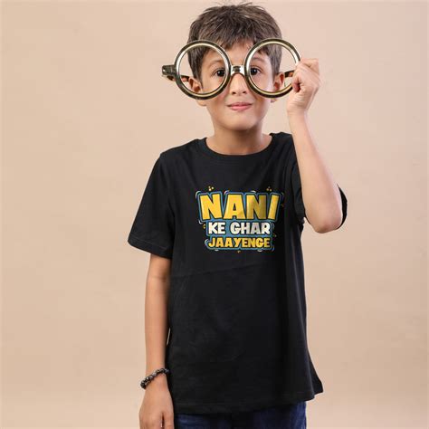 Nani Ke Ghar Jaayenge Matching Sibling Tees