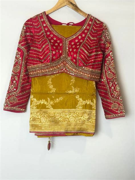 Banarasi Saree With Ready Blouse Olive Green Colour QS262294