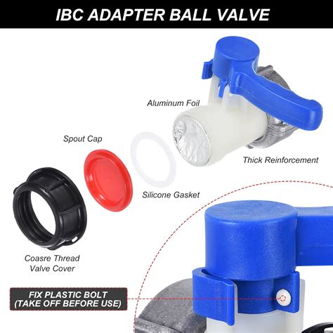 PATIKIL 75mm IBC Tote Tank Adapter DN50, Heavy 1000L India | Ubuy