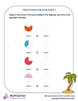 Fractions Equivalence Worksheets | Math activities