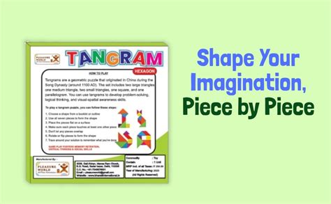 Buy PLEASURE WORLD Ultimate Tangram Hexagon Puzzle Game, Ages 5+, 2 ...
