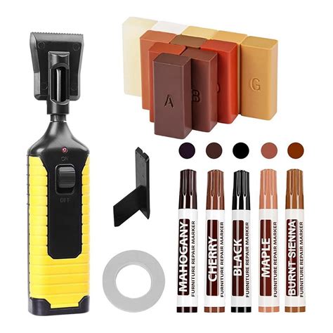 Floor Repair Kit,Laminate Hardwood Vinyl Kit with Heat Pen DIY Manual ...