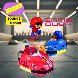 sparknest RC Bumper Car Toy with Bounce Trigger | Crash Battle Remote ...