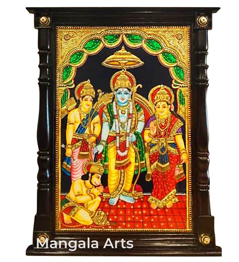 Ramar Pattabhishekam Tanjore Painting | Mangala Arts