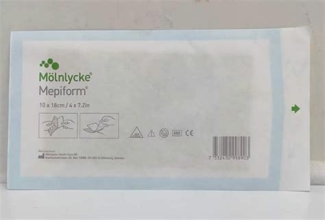 Mölnlycke Mepiform Self-Adherent Silicone Scar Dressing (10 x 18 cm) 2 ...