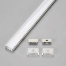 Aluminium Rectangular 7 mm surface LED 2 Meter Profile Channels with ...