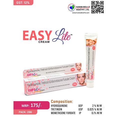 EASY LITE CREAM Human Biolife India Pvt. Ltd.