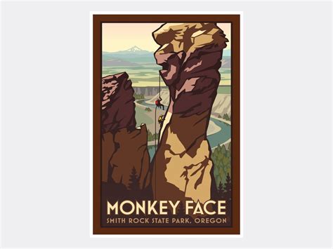 Monkey Face Smith Rock State Park Oregon Giclee Art Print | Etsy