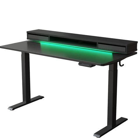 Buy FEZIBO 55 × 26 Inch Electric Standing Desk with Monitor Stand ...