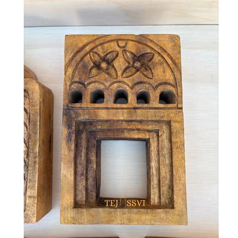 Handmade Rajasthani Jharokha Wall Art Carved Wood Picture Frame / Hand ...