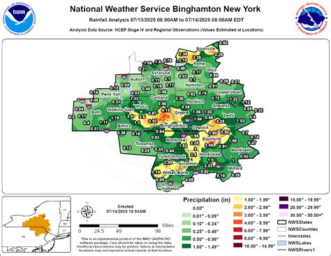 Heavy Rainfall July 13 to 15, 2025