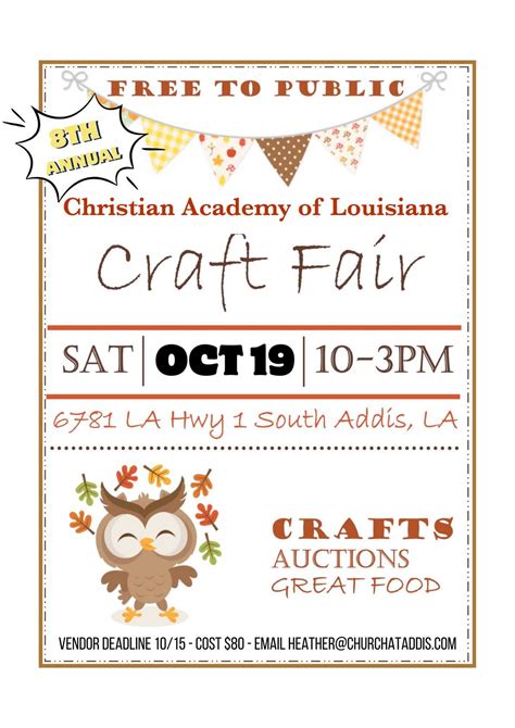 8th Annual Craft Fair, 6781 La Highway 1 S, Addis, LA, United States ...
