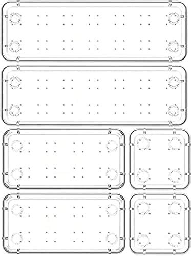 JIALTO Drawer Storage Organizer Set Makeup Organizer Box Multipurpose ...