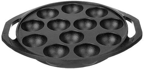 Buy EUGOR Now in India Cast Iron Paddu Appe Maker (Premium Cast Iron 12 ...