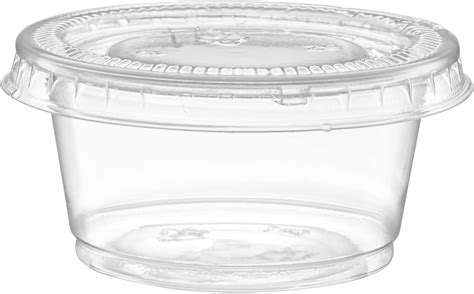 Buy 2 oz - 200 Sets} Clear Diposable Plastic Portion Cups With Lids ...