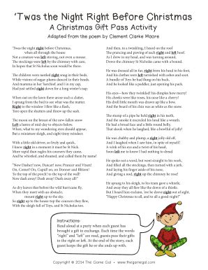 Night Right Before Christmas - Fill and Sign Printable Template Online