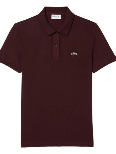 Buy Men Purple Original L.12.12 Slim Fit Polo Shirt Online at The ...