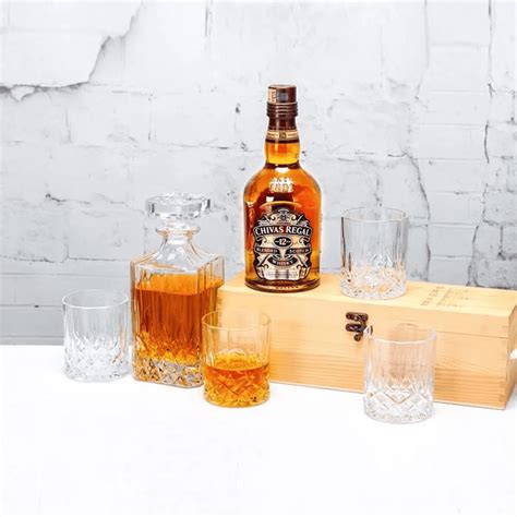 Buy Whiskey Glasses and Decanter Set of 7 , Crystal Whiskey Decanter ...